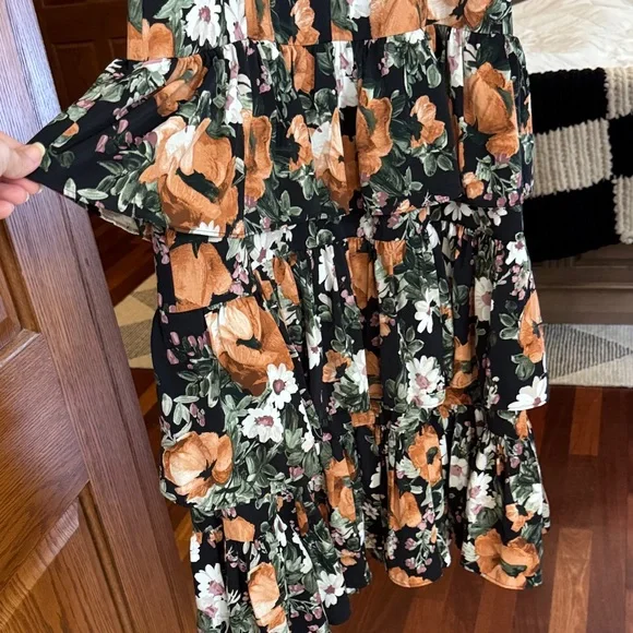 Abercrombie & Fitch Black Floral Maxi Dress - Picture 5 of 15